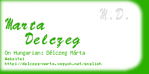 marta delczeg business card